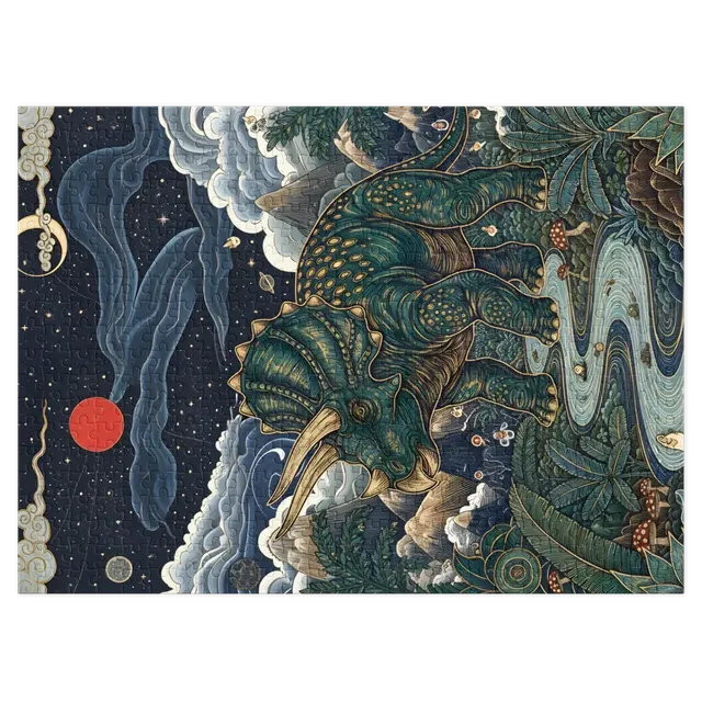 Starry Triceratops | Jigsaw Puzzles