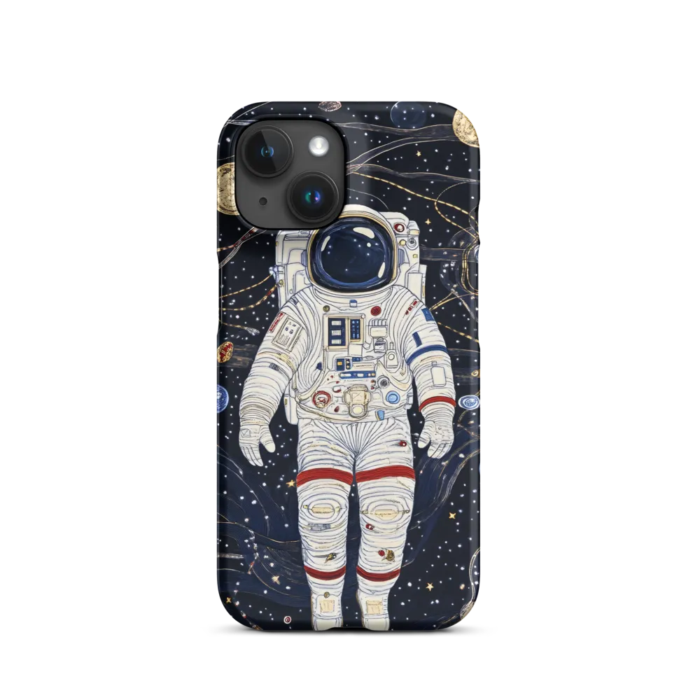 Astronaut in Space Illustration | Phone Case