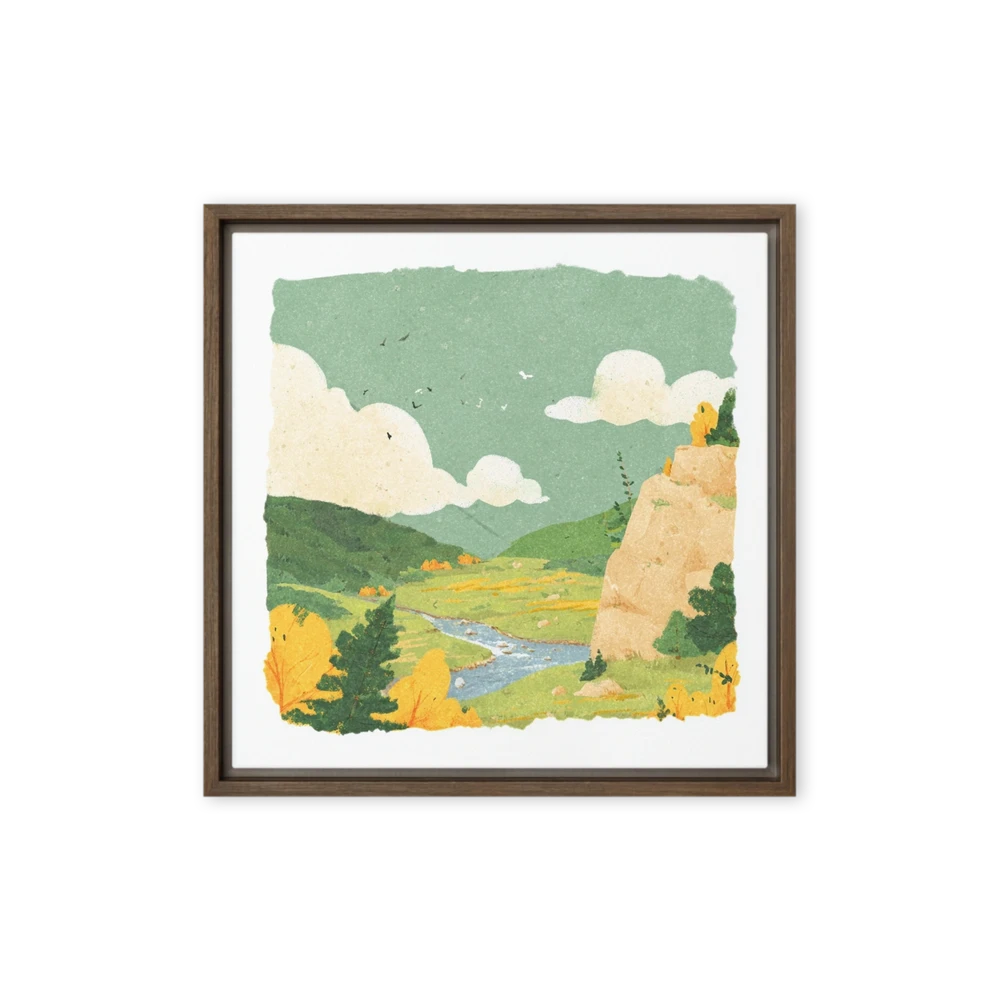 Autumn Valley River | Art Print