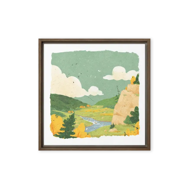 Autumn Valley River | Art Print