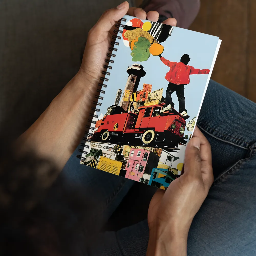 Urban Journey Collage 
 Spiral Notebook | 140 pages