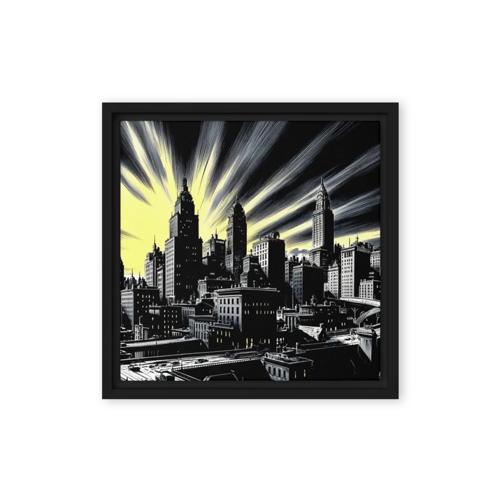 Gotham's Radiance 
 Canvas | 26″x 26″