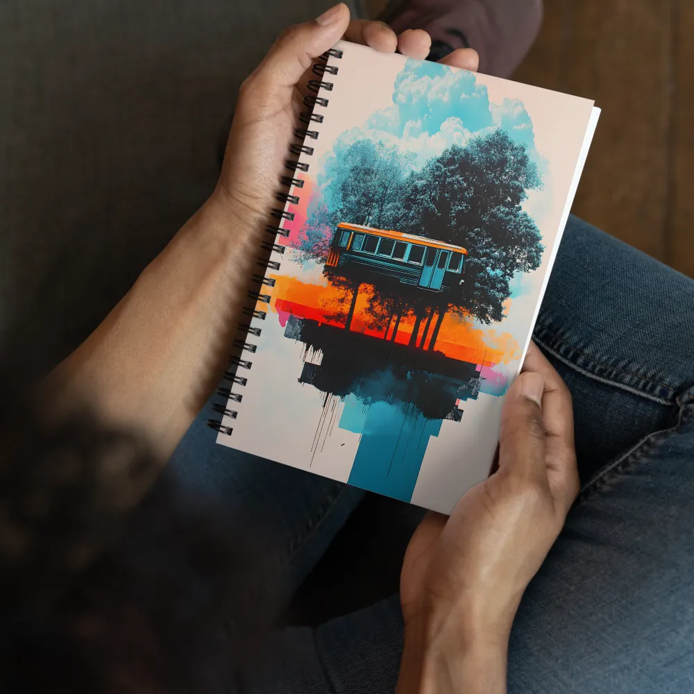 Floating Bus Dream 
 Spiral Notebook | 140 pages