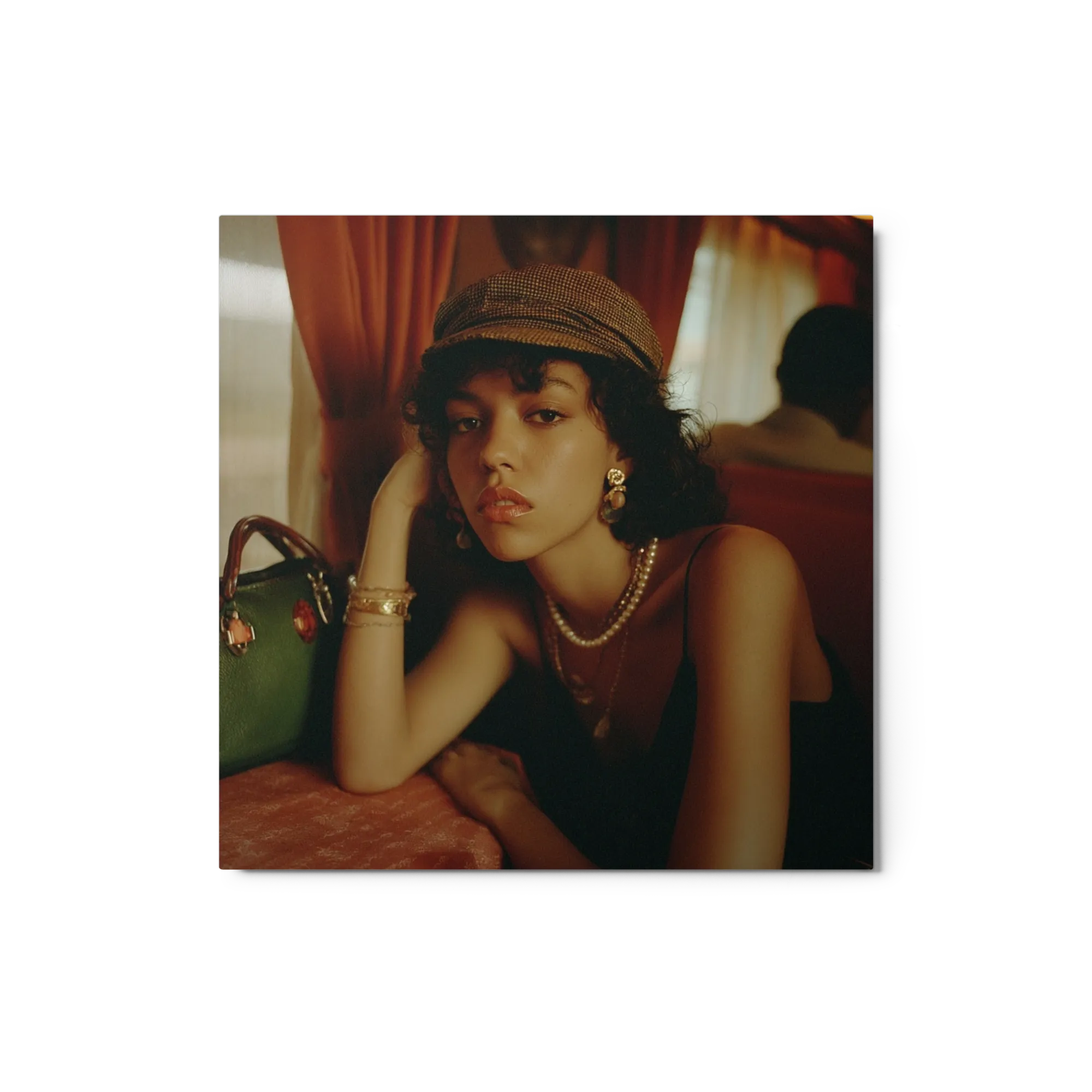 Woman in Newsboy Cap