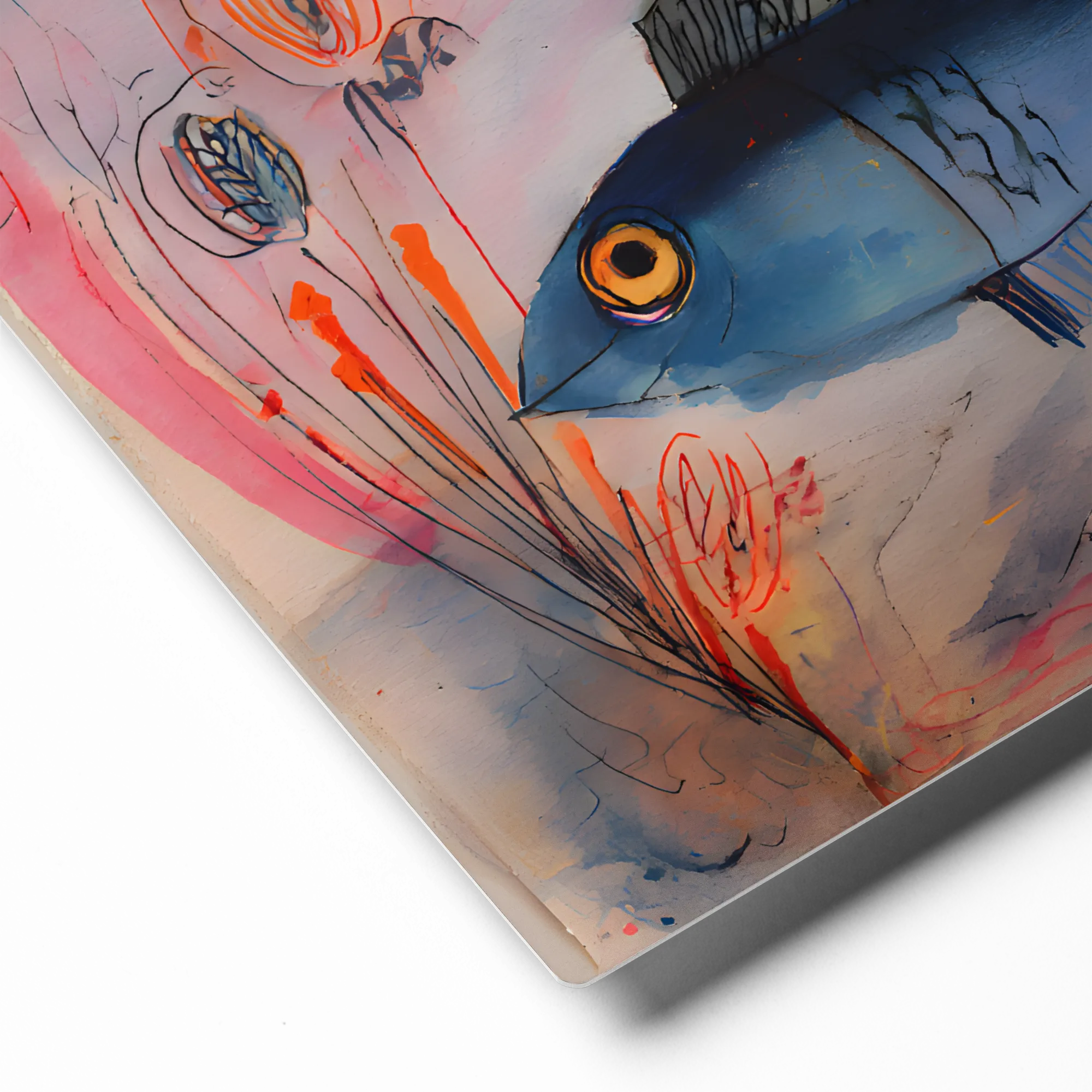 Underwater Whimsy 
 Canvas with Brown Frame