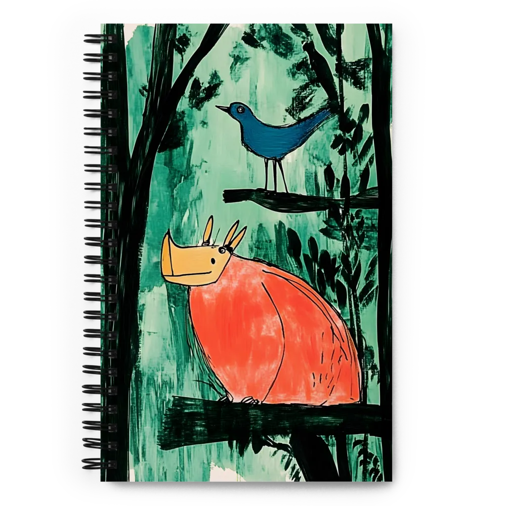 Forest Friends Whimsy 
 Spiral Notebook | 140 pages