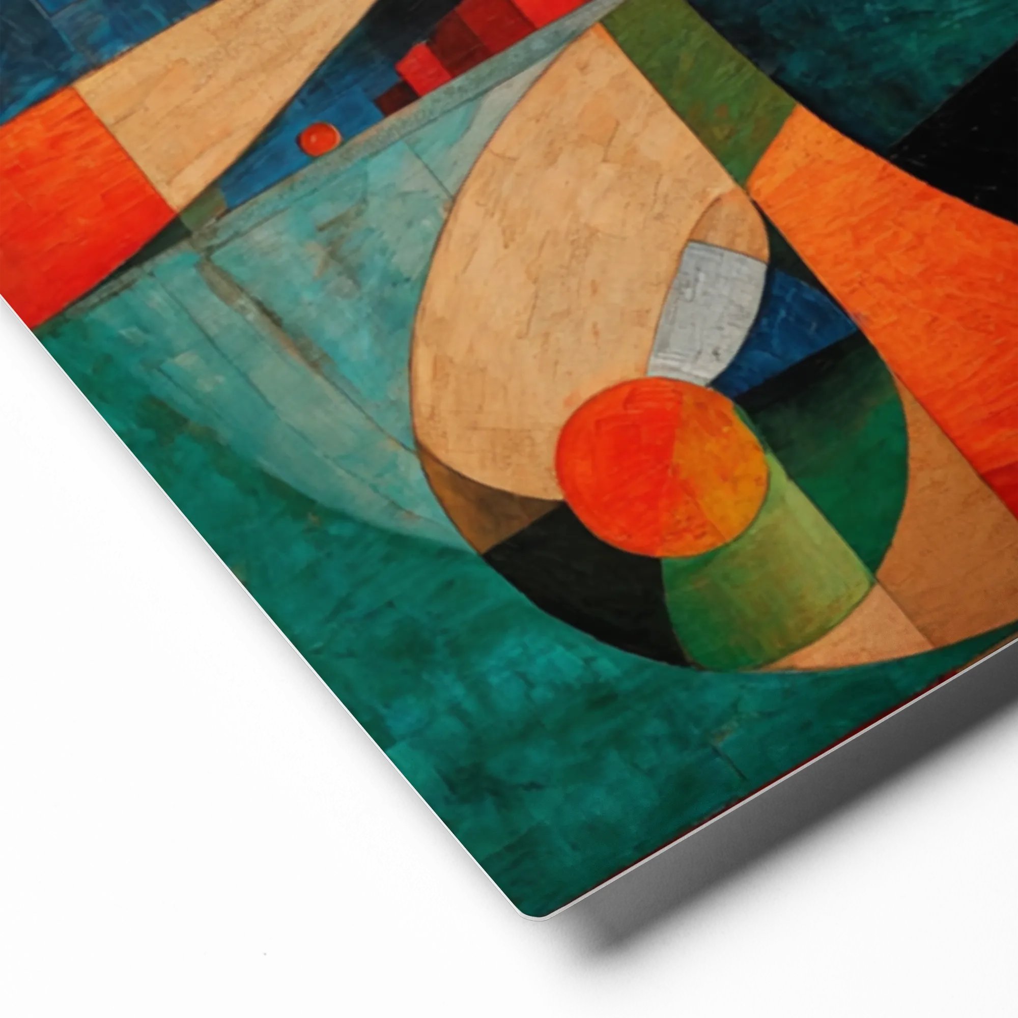 Rhythm of Spheres 
 Poster with Red oak Frame | 18″x 18″