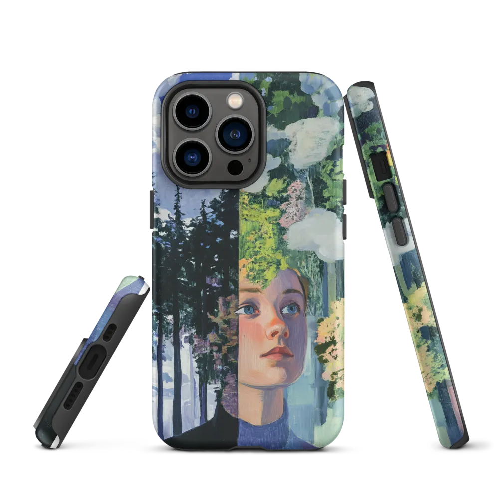 Contrast of Portrait and Nature | Phone Case