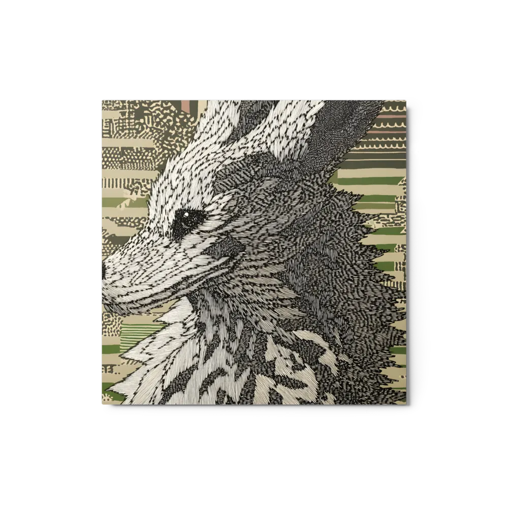 Textured Fox Portrait 
 Canvas | 12″x 18″