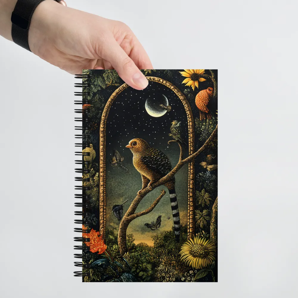 Nocturnal Jungle Archway 
 Spiral Notebook | 140 pages