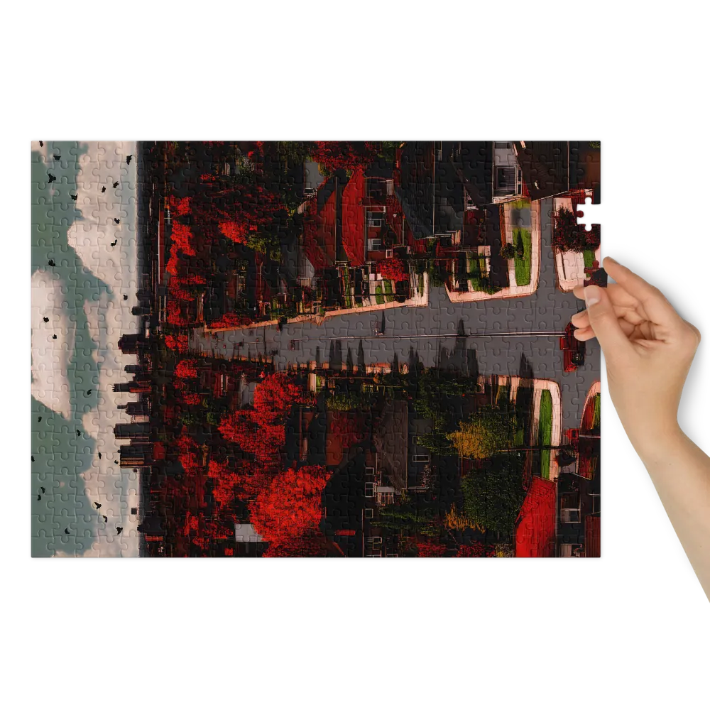 Autumn Avenue to the City | Jigsaw Puzzles