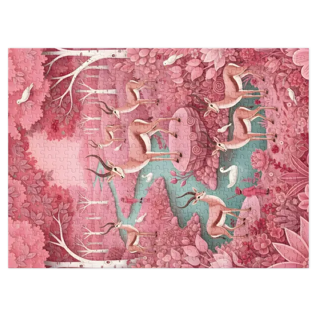 Rosy Gazelle Grove | Jigsaw Puzzles
