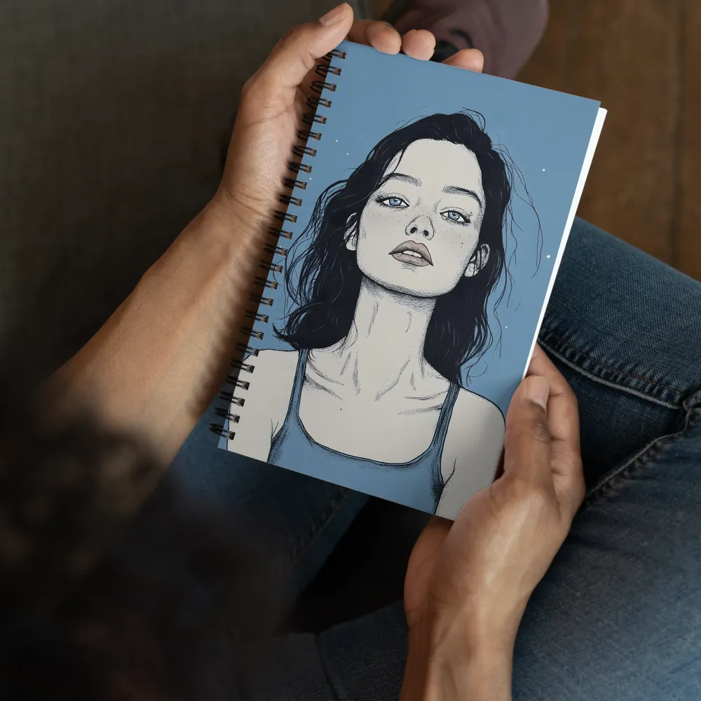 Azure Gaze 
 Spiral Notebook | 140 pages