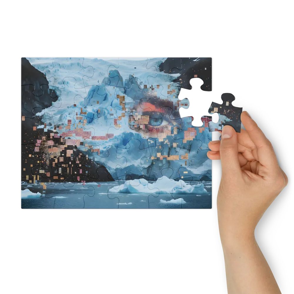 Melting Gaze of the Glacier 
 Jigsaw Puzzle in Tin Box