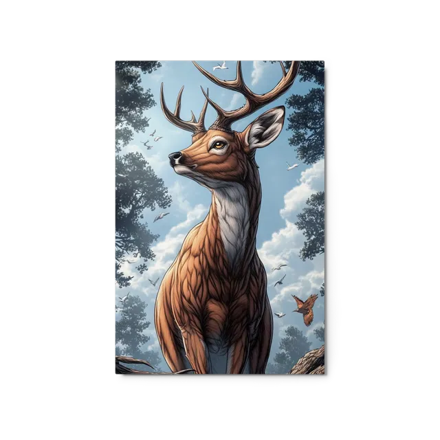 Forest Stag Illustration | Art Print