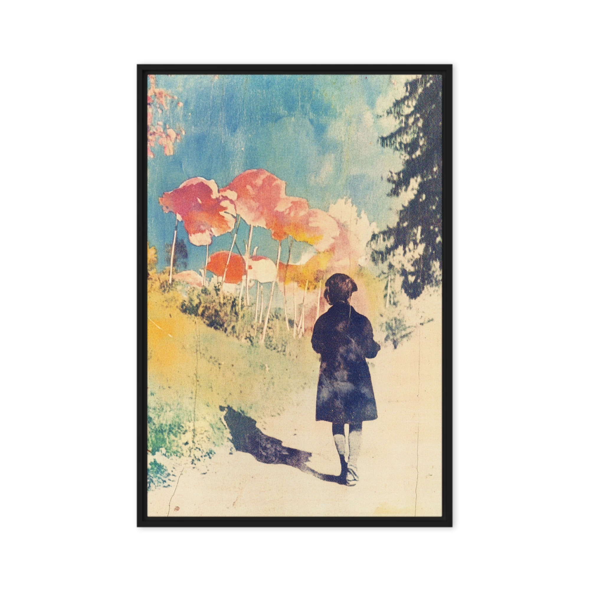 Stroll Among Colorful Umbrellas