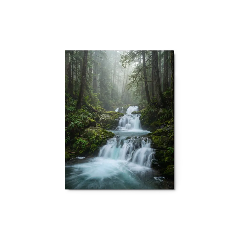 Misty Forest Waterfall