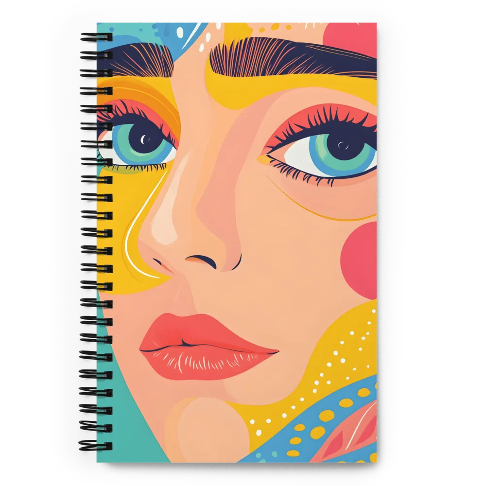 Pop Art Portrait 
 Spiral Notebook | 140 pages