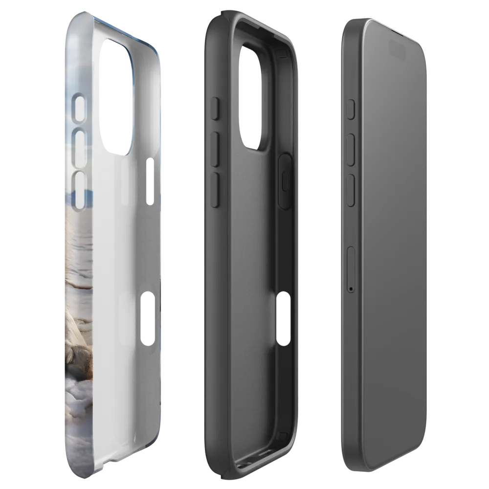 Arctic Wolf on Salt Flat | Phone Case