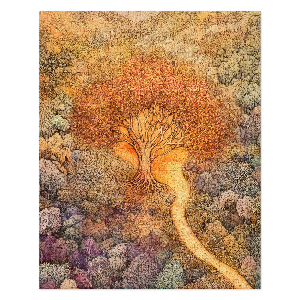 The Luminous Forest Path 
 Jigsaw Puzzle