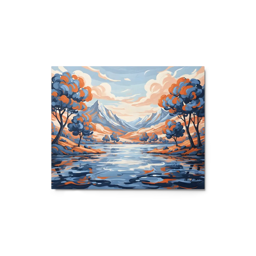 Stylized Lake Landscape