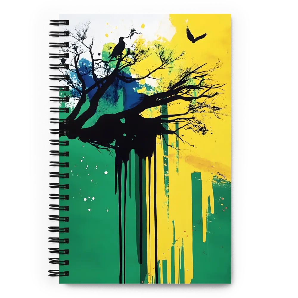 Nature's Graphic Silhouette 
 Spiral Notebook | 140 pages