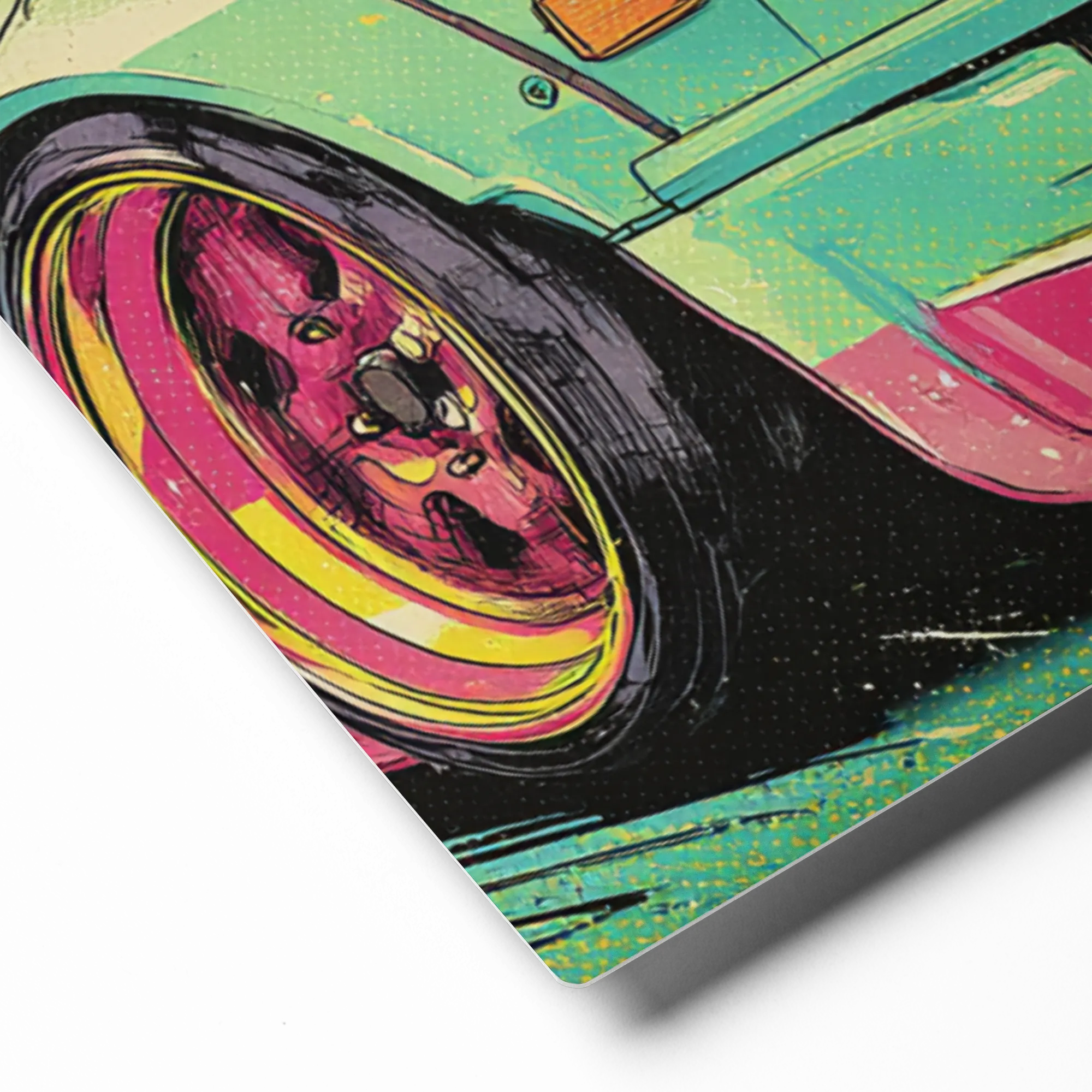 Retro-Futuristic City Ride | Art Print
