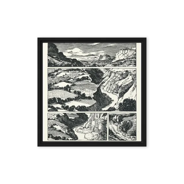 Canyon Landscape Panels | Art Print
