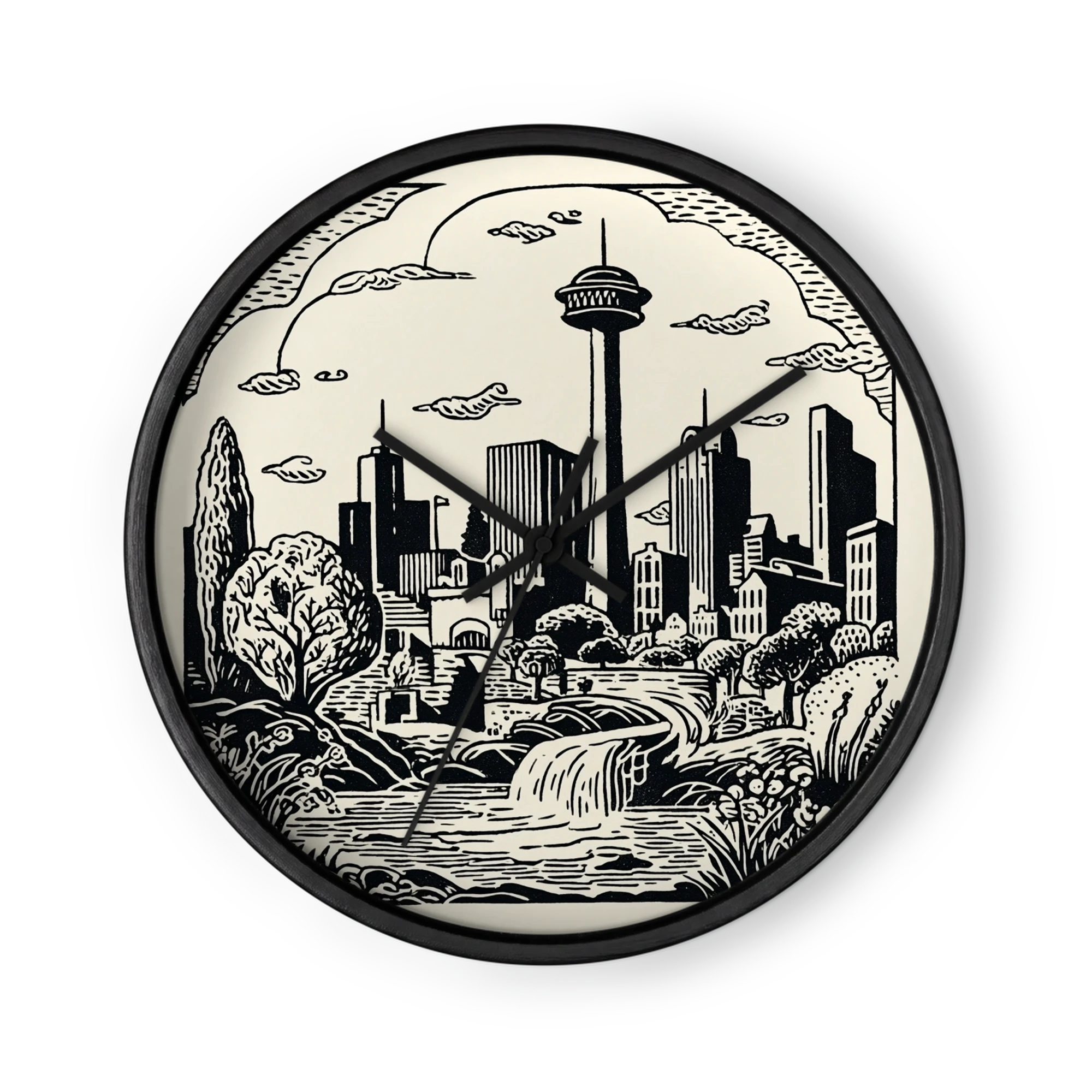 Calgary Woodcut Horizon