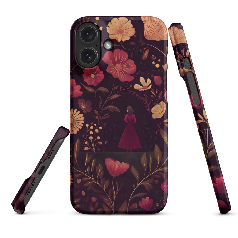 Woman in Floral Garden | Phone Case