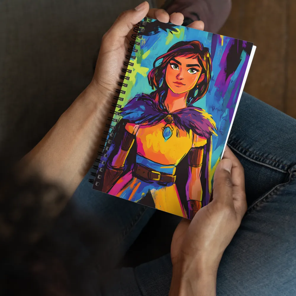Radiant Warrior Portrait 
 Spiral Notebook | 140 pages