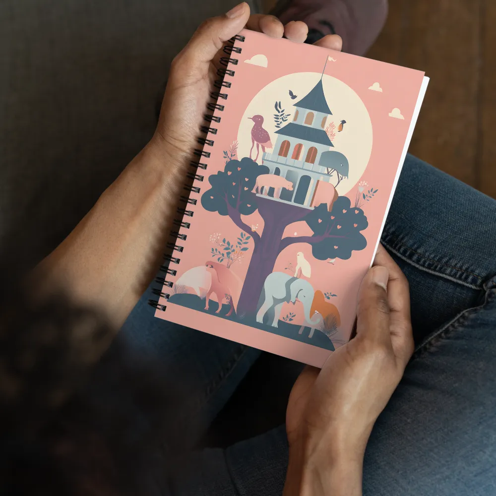 Whimsical Treehouse Retreat 
 Spiral Notebook | 140 pages