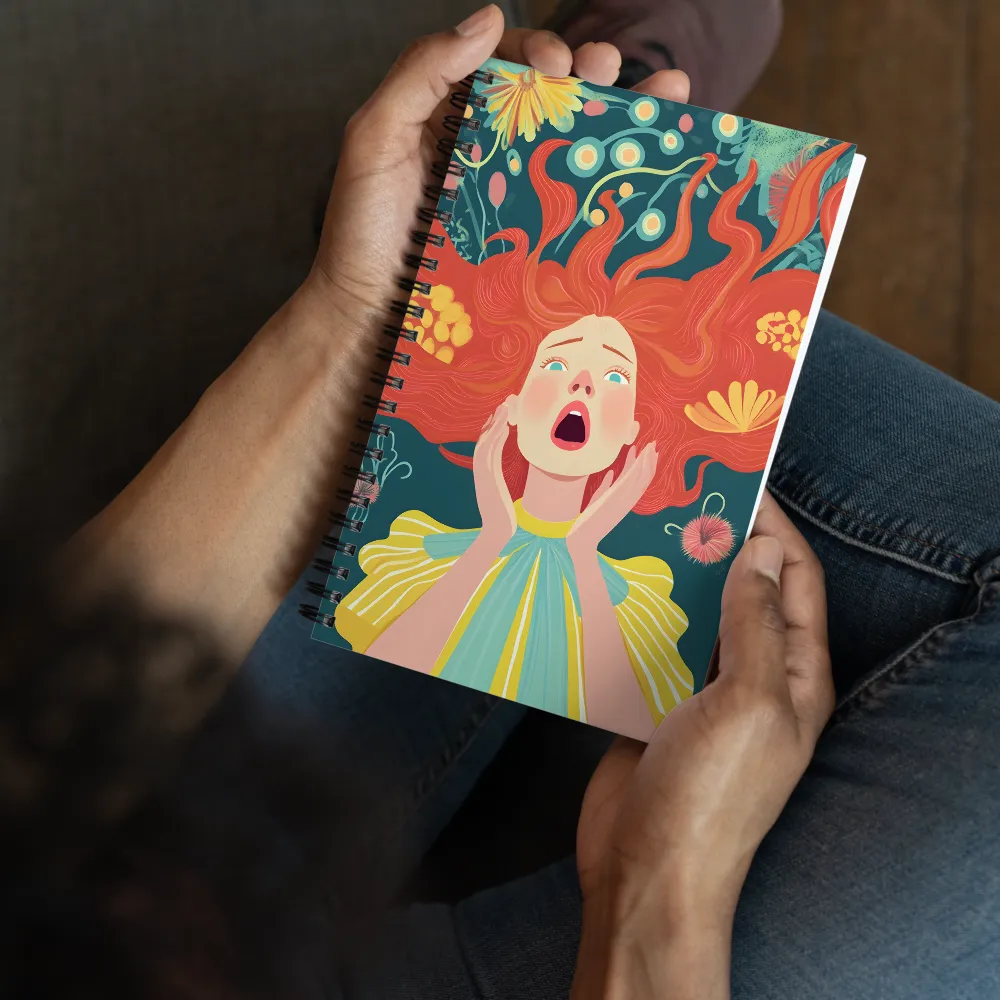 Overwhelmed Bloom 
 Spiral Notebook | 140 pages