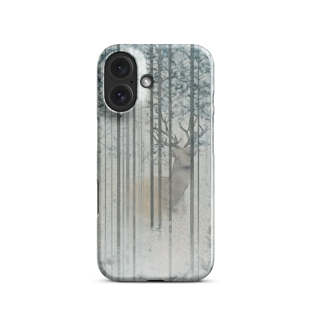Stag in Winter Forest 
 iPhone 12 Pro | Snap Case