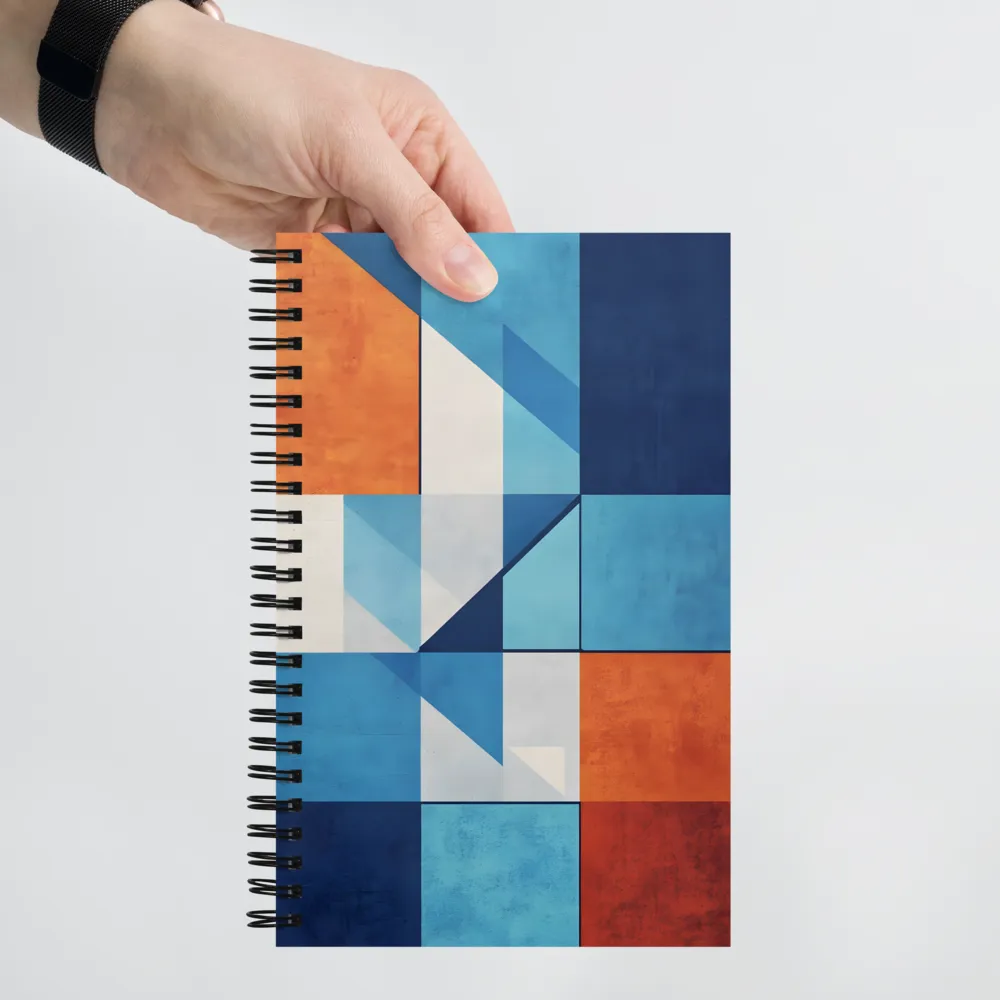 Geometric Color Block Study 
 Spiral Notebook | 140 pages