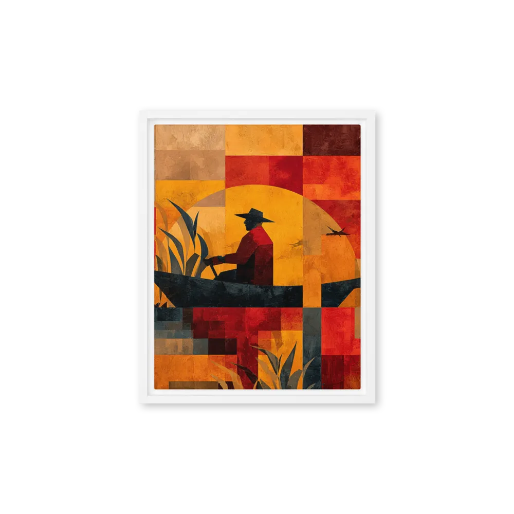 The Silent Rower 
 Metal Print | 16″x 20″
