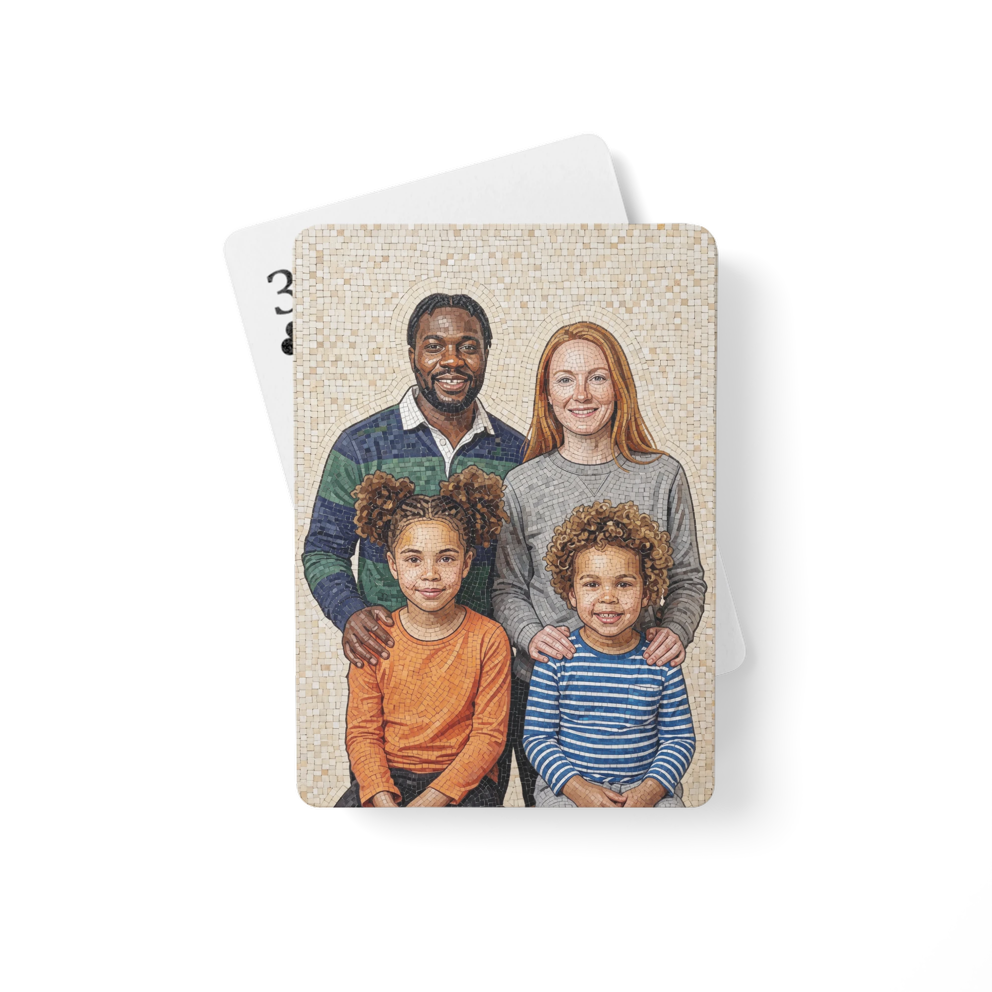 Family Portrait Playing Cards — Stone Mosaic