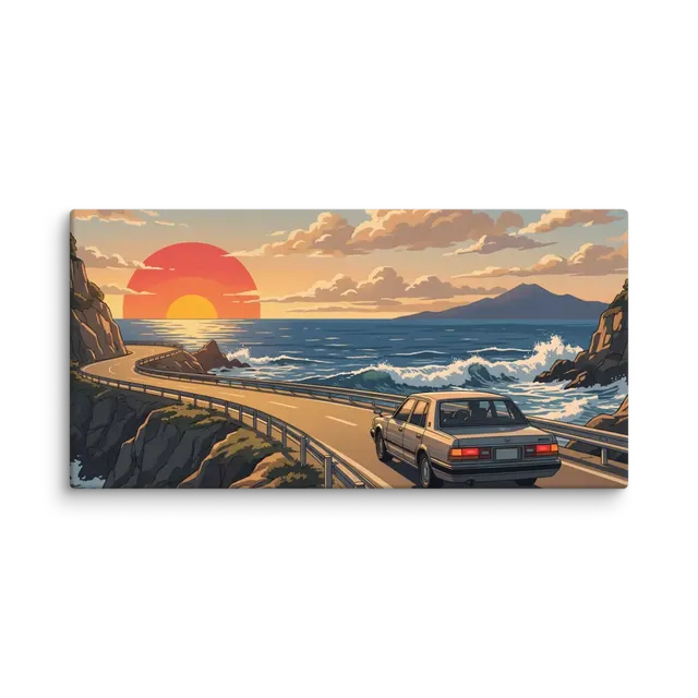Sunset Drive Coastal Highway | Art Print