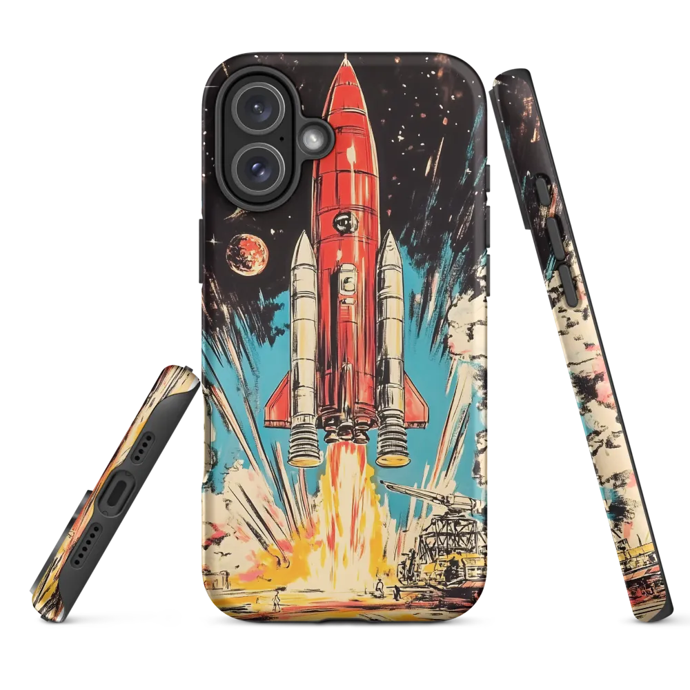 Rocket Launch Illustration