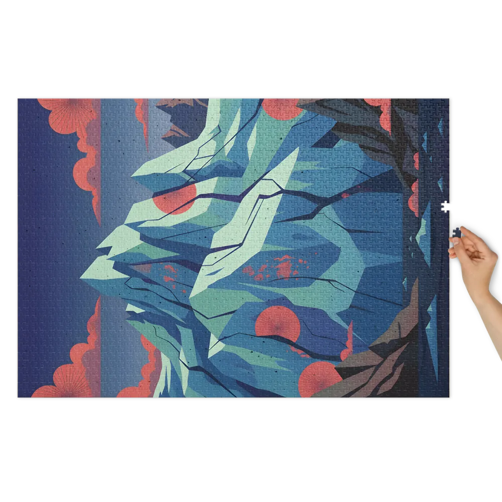 Geometric Mountain Vista | Jigsaw Puzzles