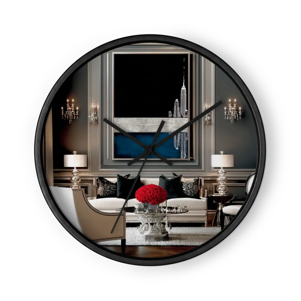 Midnight Reflections | Wall Clock
