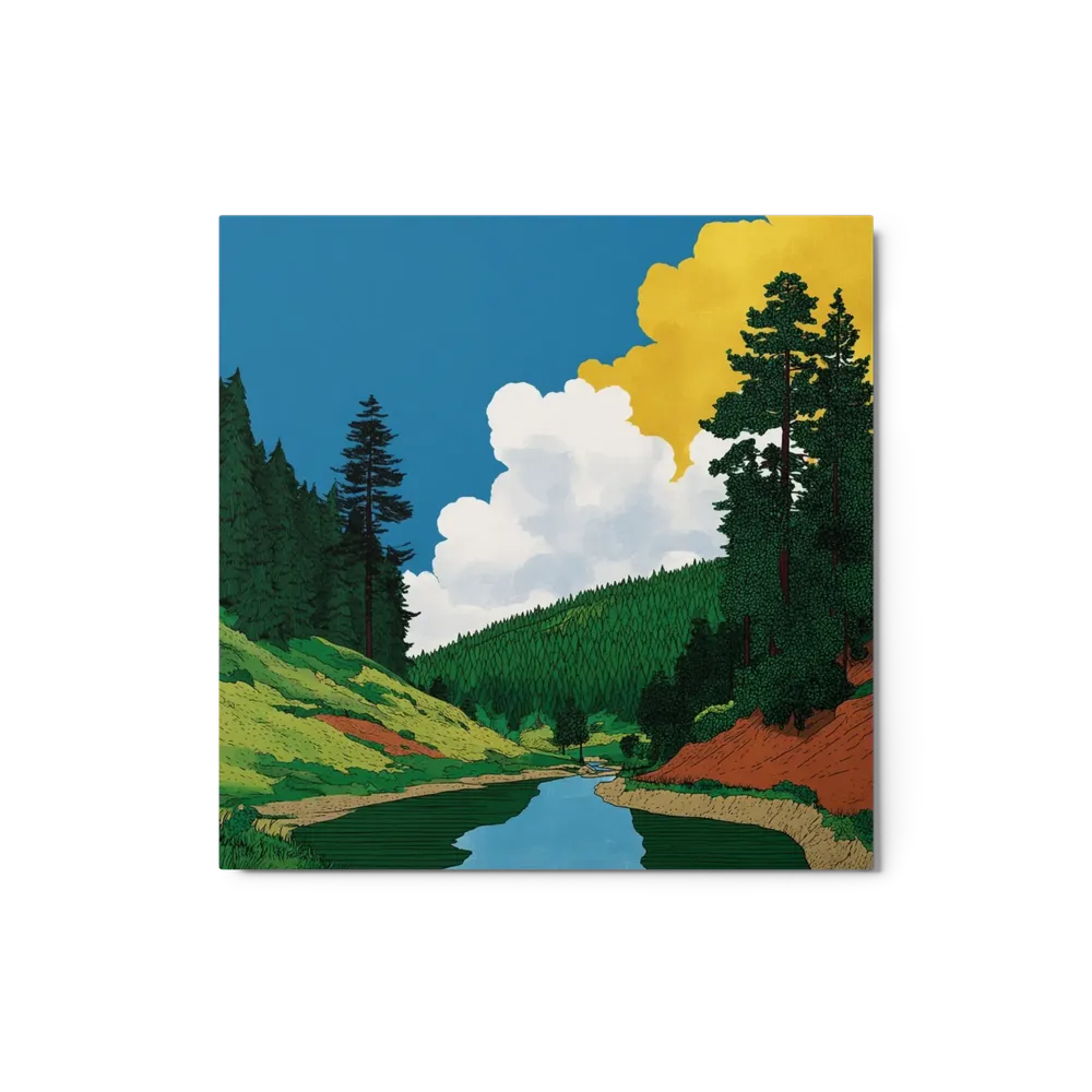 Mountain River Valley | Art Print