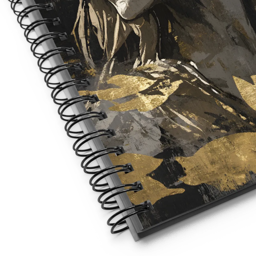 Gilded Serenity 
 Spiral Notebook | 140 pages