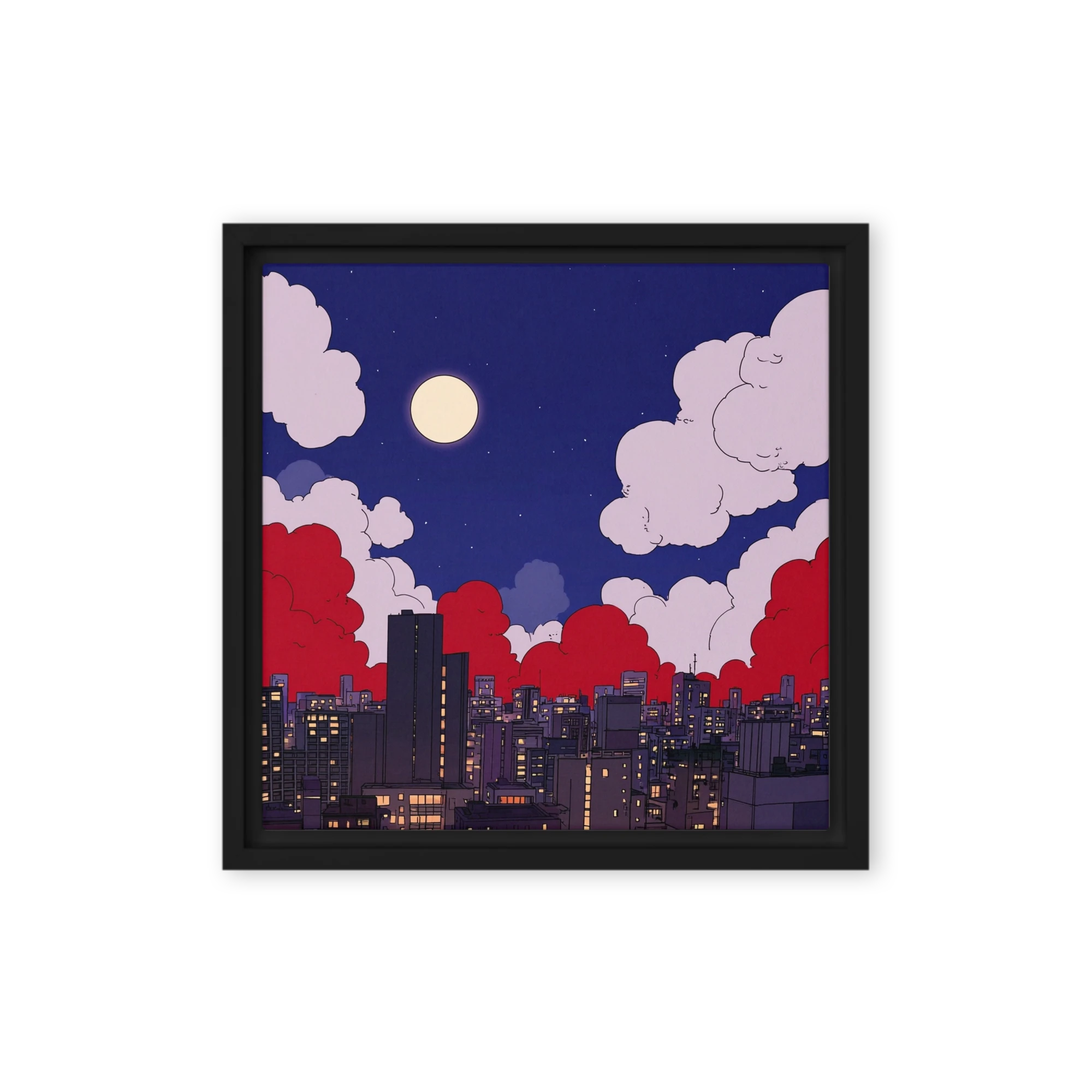 Red Clouds over Night City