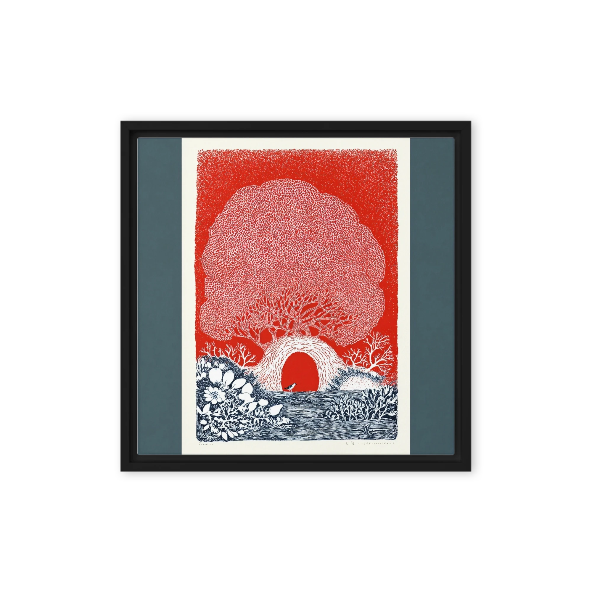 Red Canopy Tree