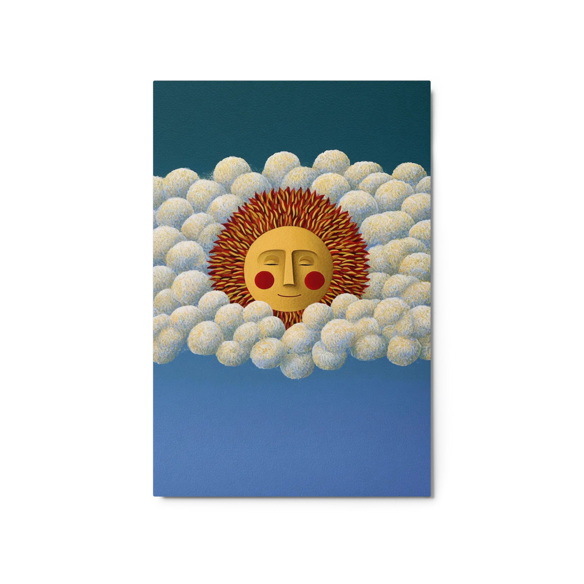 Golden Sun in the Clouds