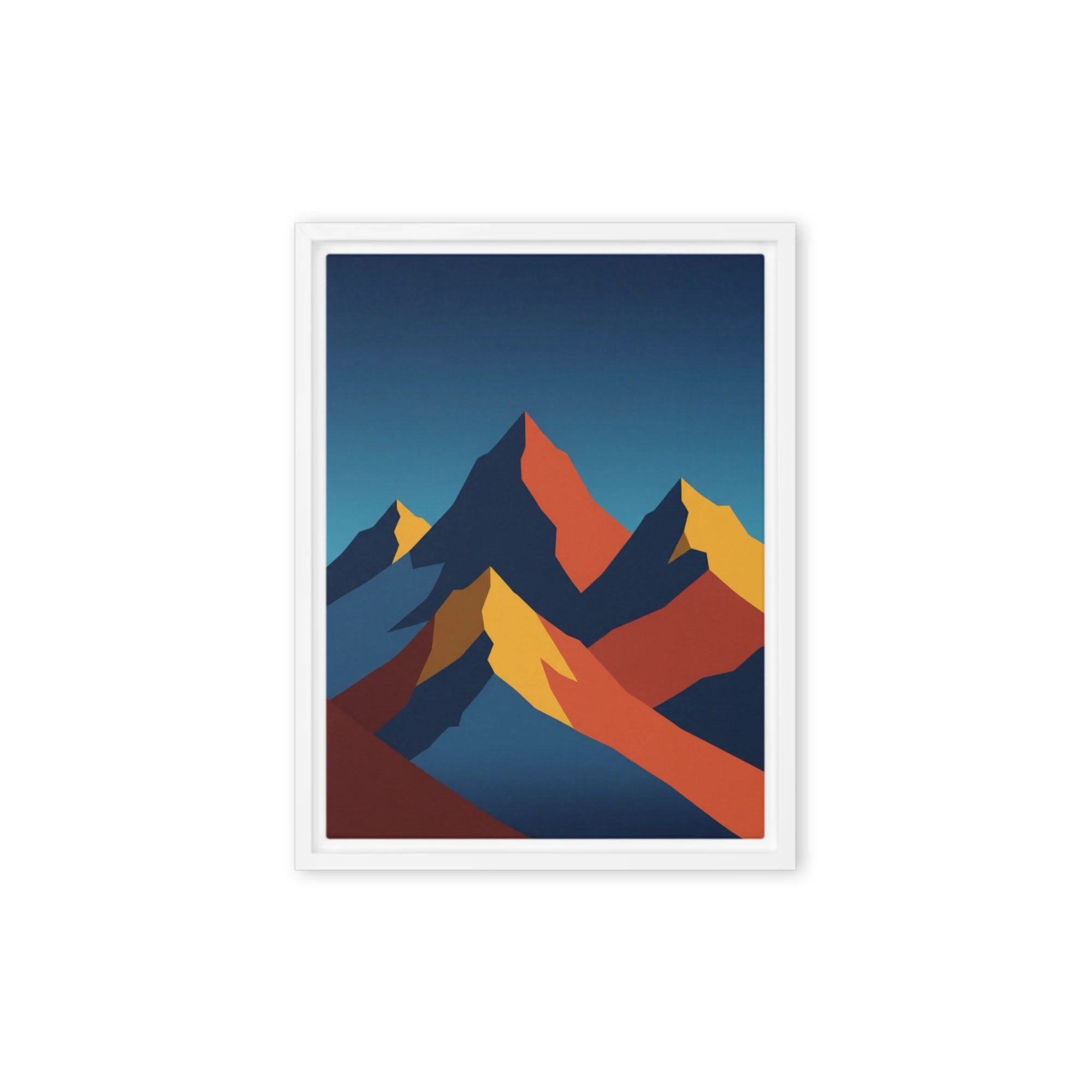 Geometric Mountain Landscape