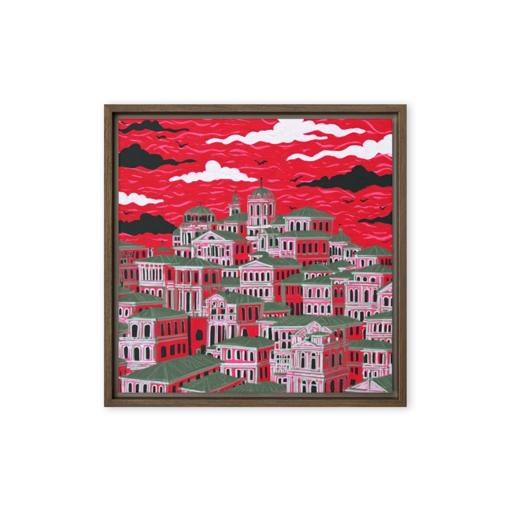 Red Rooftops of the Old Town | Art Print