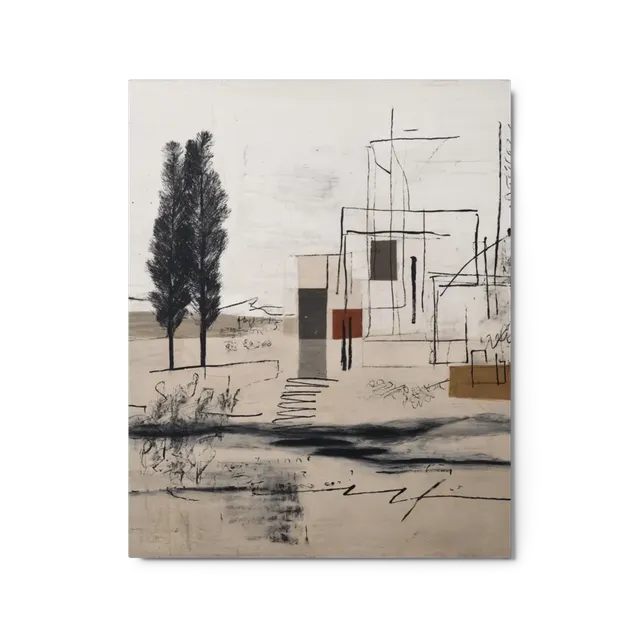 Structures and Cypress | Art Print