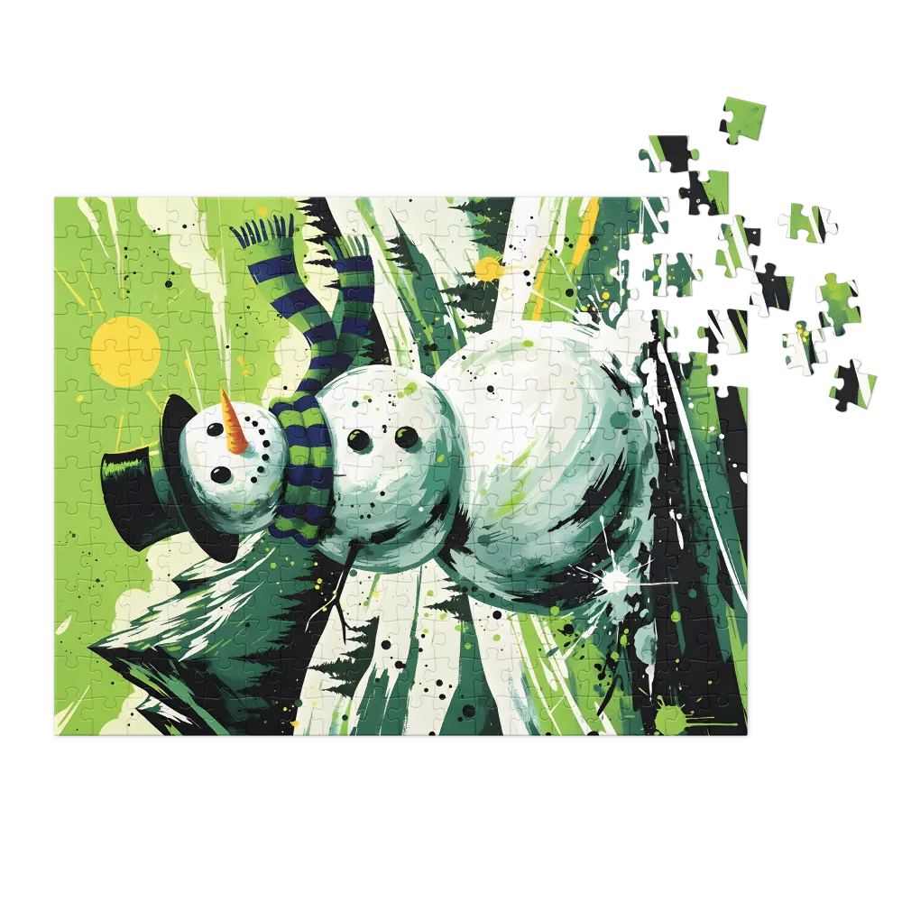 Emerald Snowman | Jigsaw Puzzles